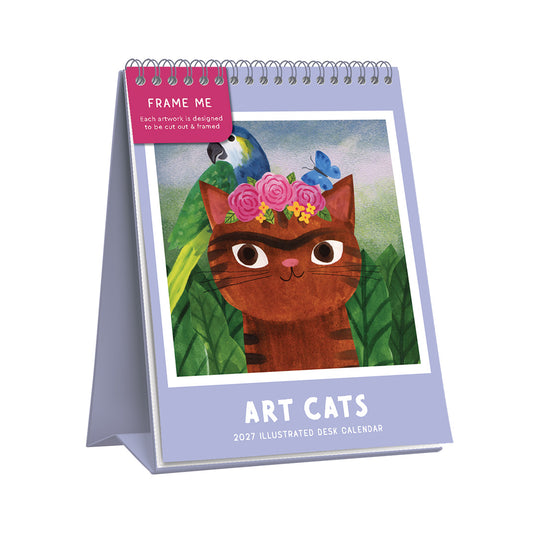Art Cats Desk Calendar (13740)