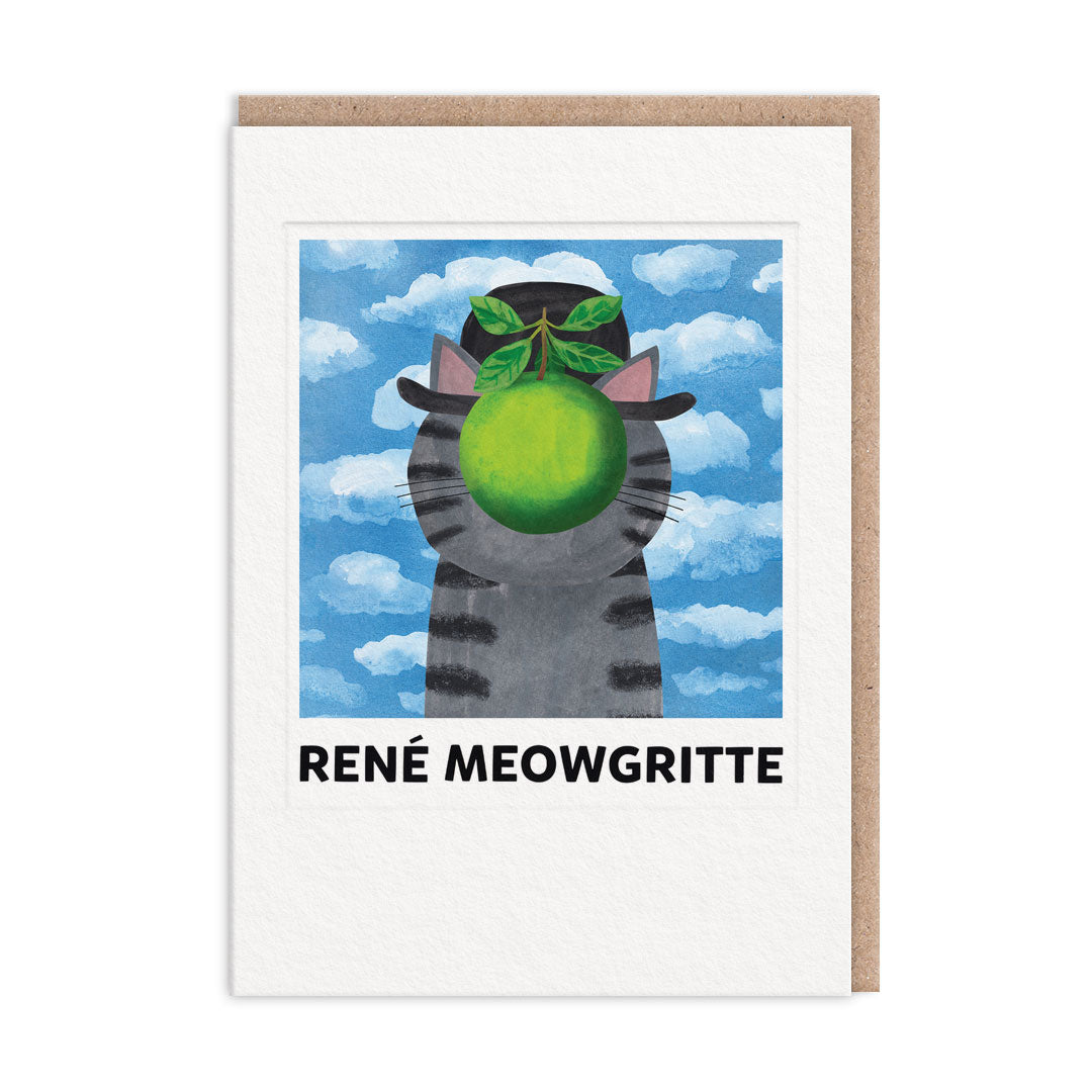 René Meowgritte Greeting Card (7x5) (13354)
