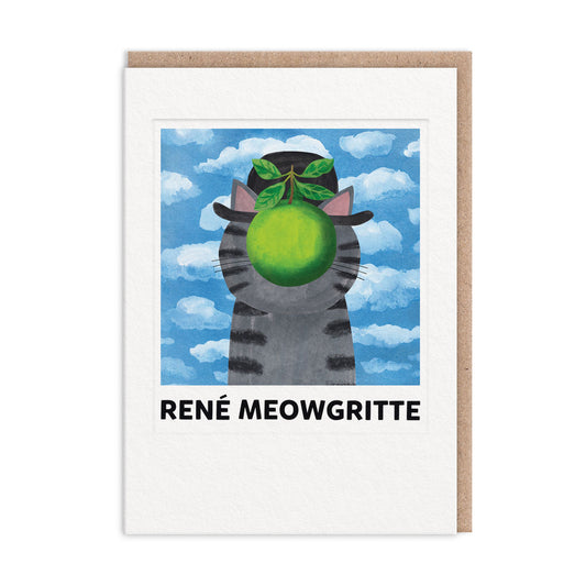 René Meowgritte Greeting Card (7x5) (13354)