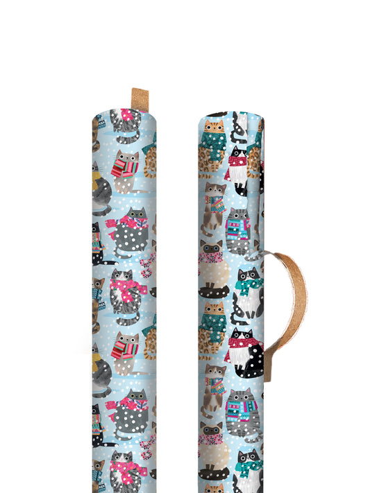 Cats in Scarves Roll Wrap (13529)