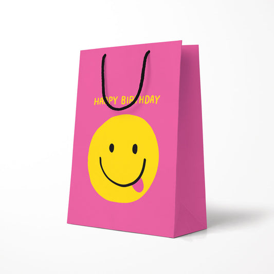 Smiley Face Large Birthday Large Gift Bag (9605)