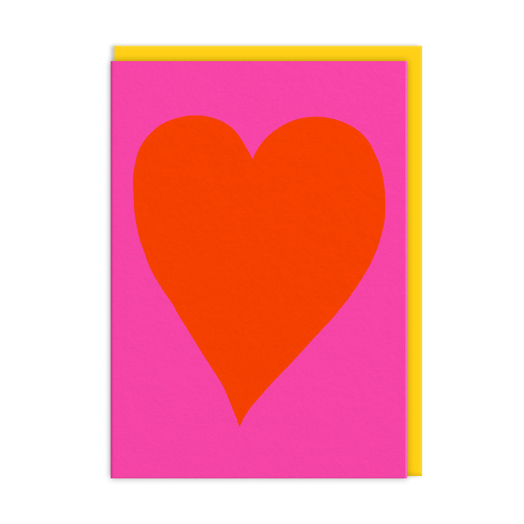 Neon Heart Greeting Card (11159)