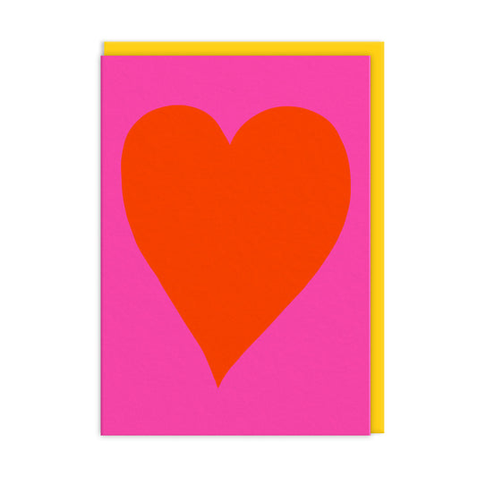 Neon Heart Greeting Card (11159)