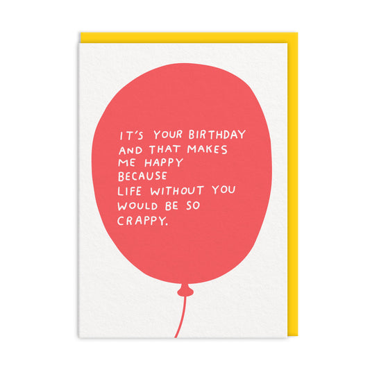 Birthday Balloon Greeting Card (11161)