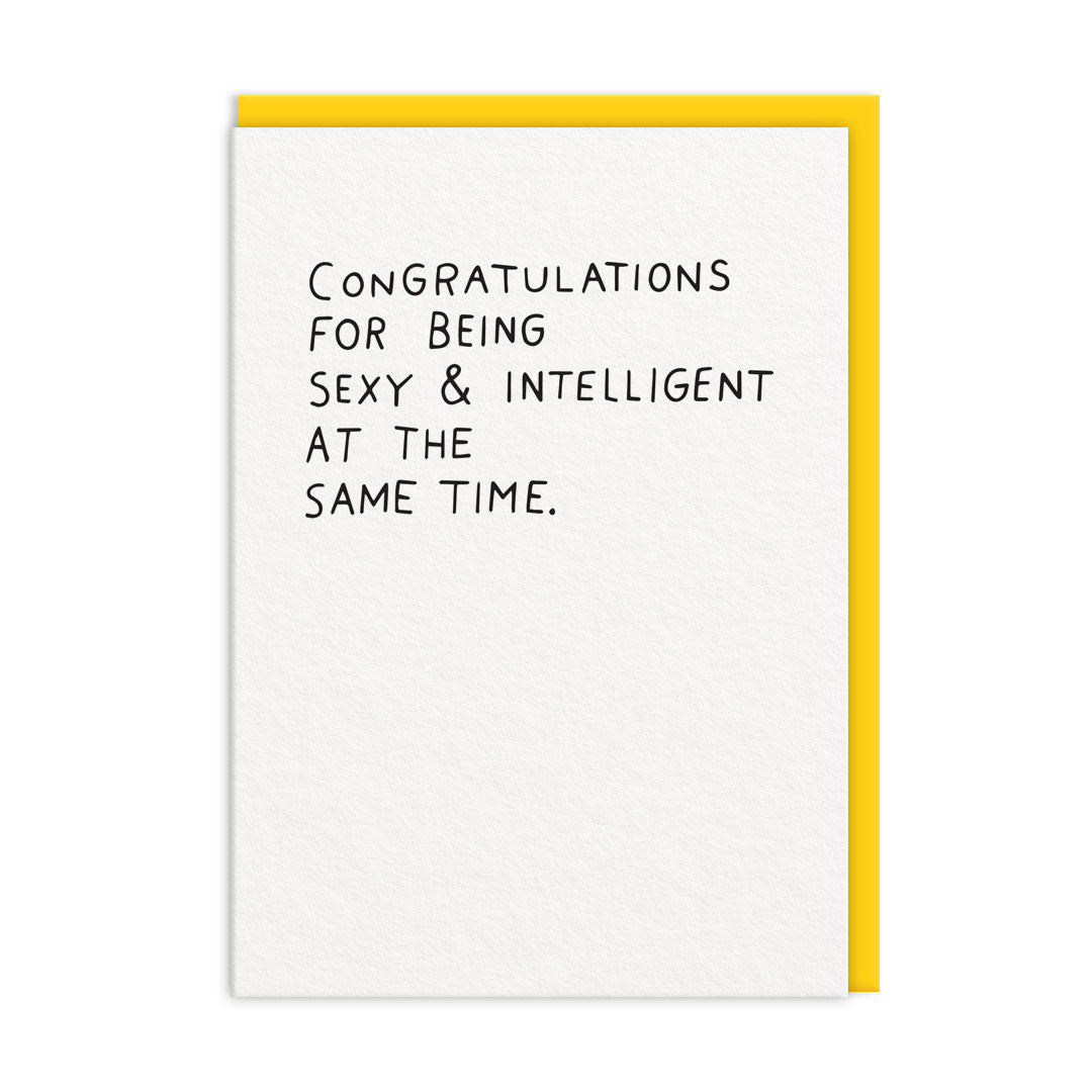 Sexy And Intelligent Greeting Card (11164)