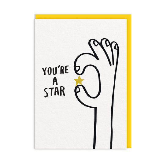You're A Star Gesture Greeting Card (11167)