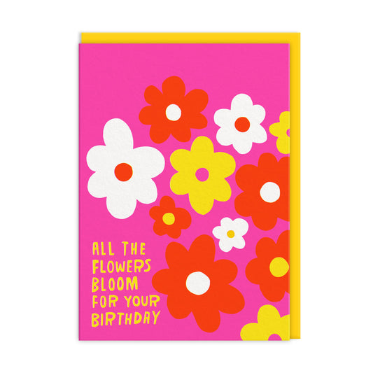 Flowers Bloom Birthday Card (11170)