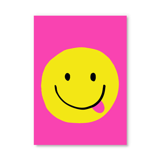 Cheeky Smiley Face Postcard (12302)