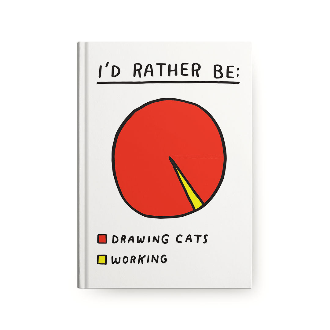 I'd Rather Be Drawing Cats Paperback Notebook (10412)