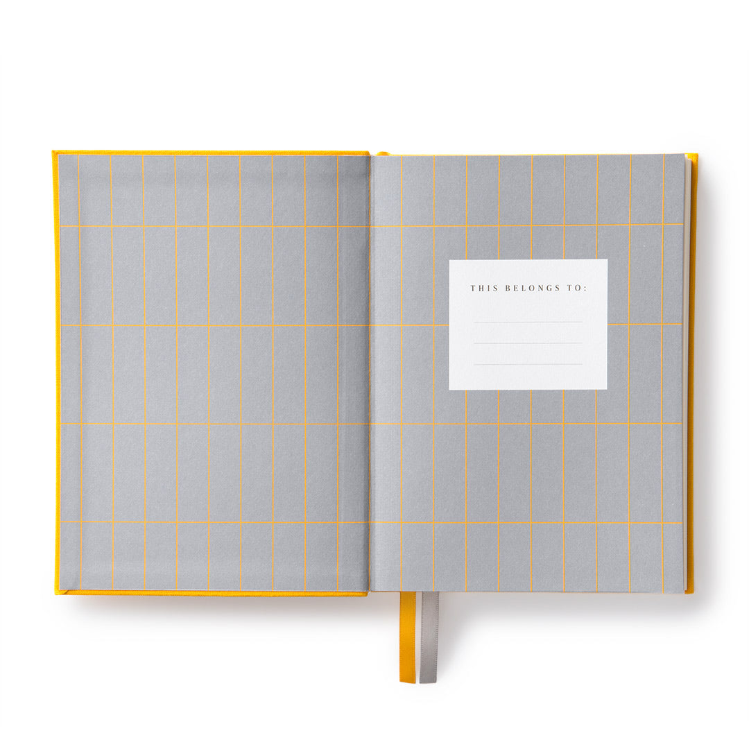 Yellow Fabric Daily Planner (B6) (12913)