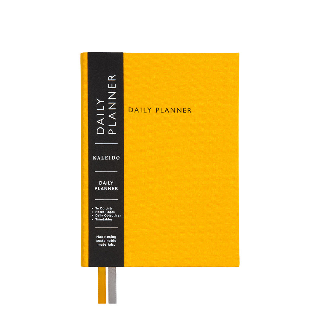 Yellow Fabric Daily Planner (B6) (12913)