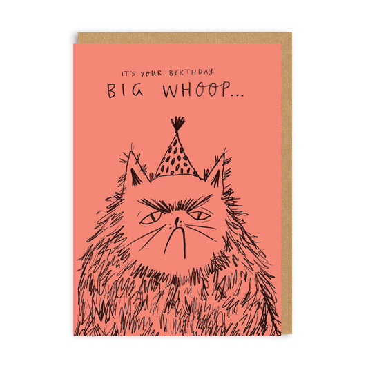 Big Whoop Greeting Card with Brown Kraft Envelope