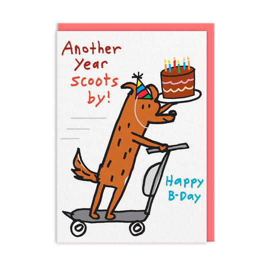 Another Year Scoots By Birthday Card (12494)