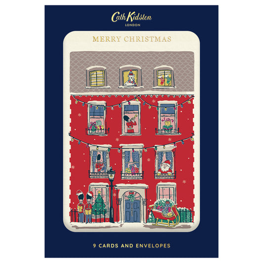 Merry Christmas House Pack of 9 Cards (11607)