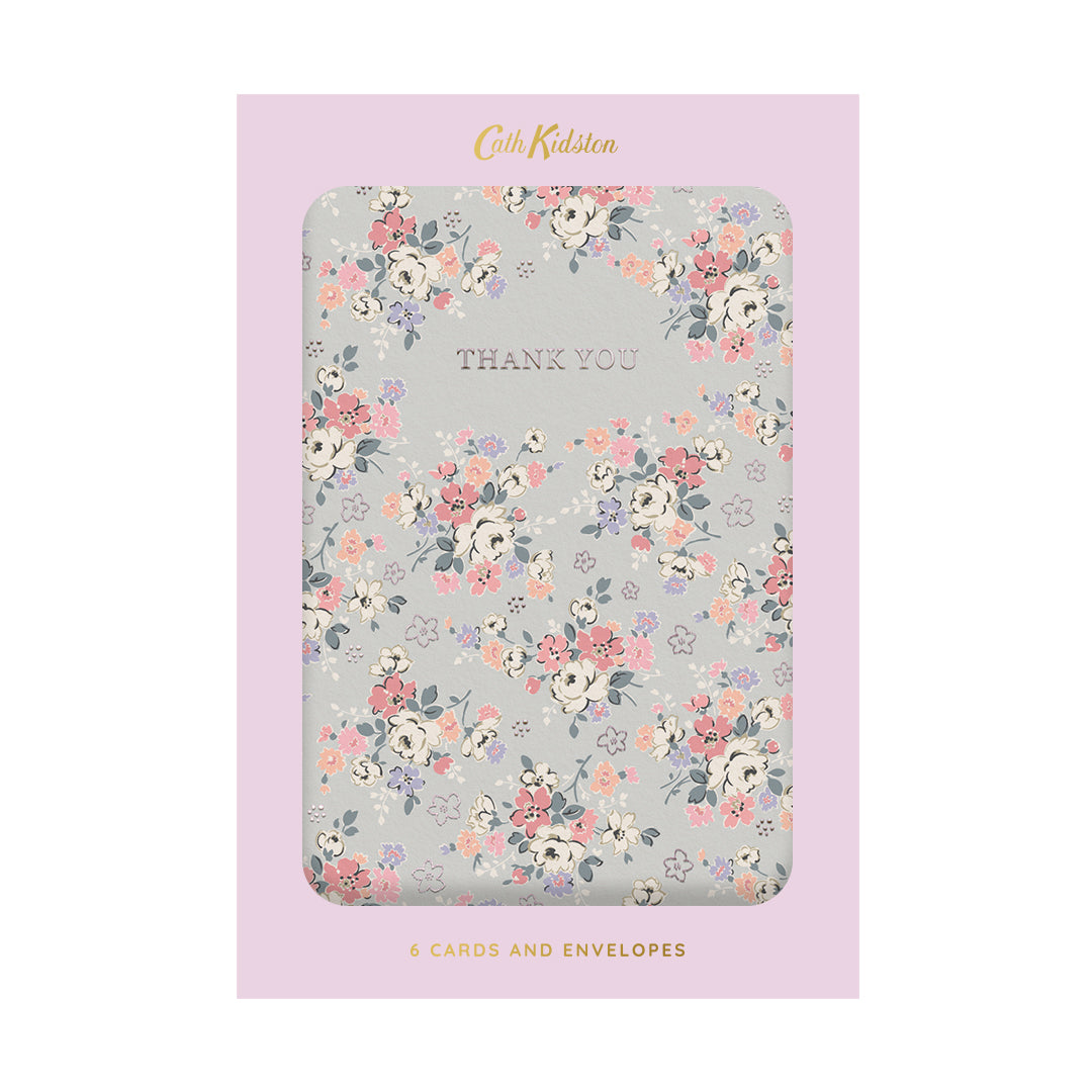 Thank You Clifton Rose Greeting Cards (Pack of 6) (13104)