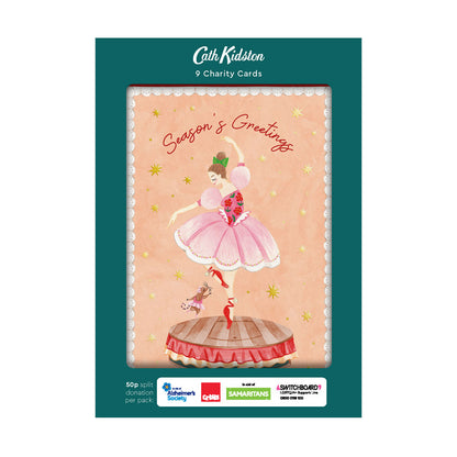 Cath Kidston Nutcracker x3 Charity Christmas Cards (Pack of 9) (13968)