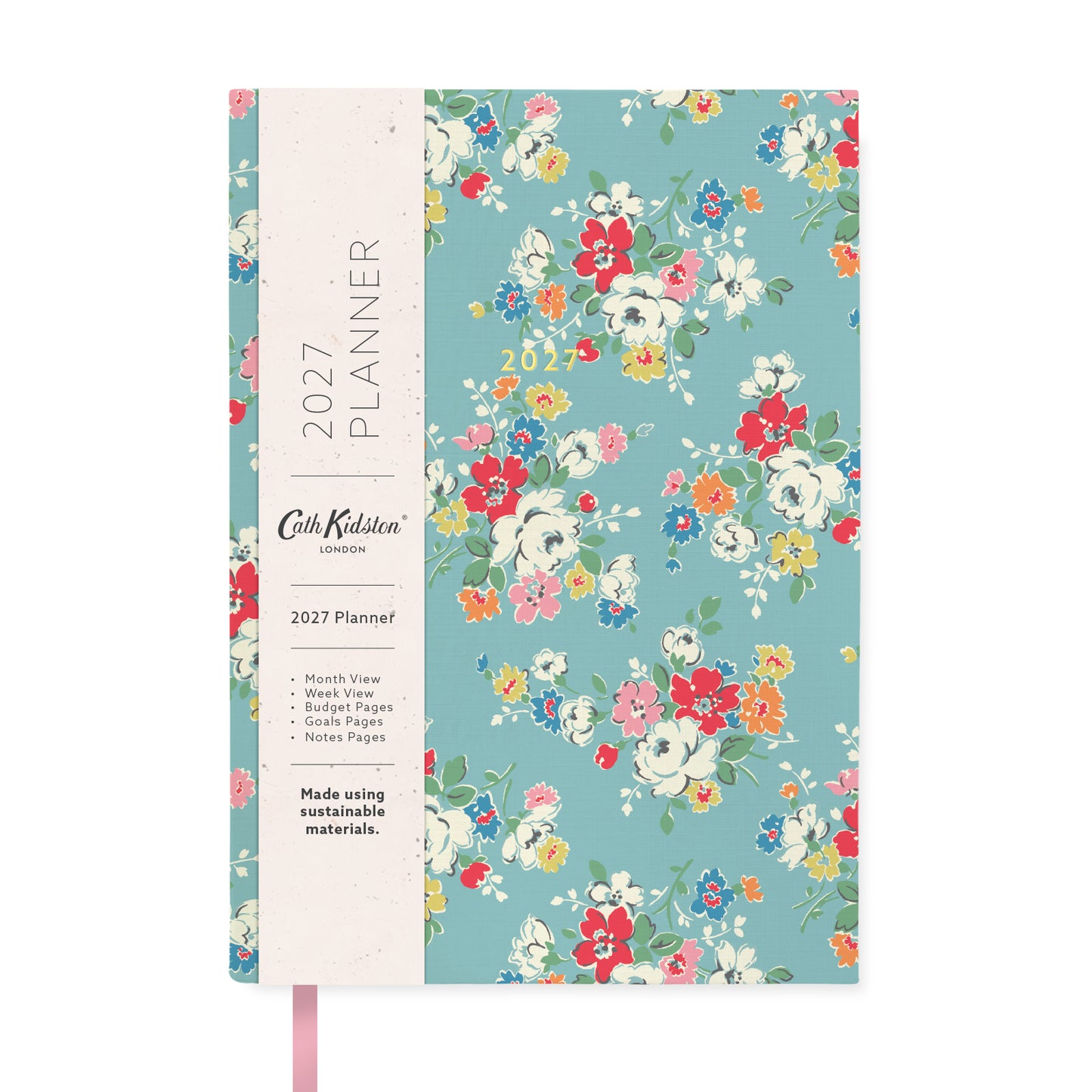 2027 Clifton Rose Blue Diary (A5) (13632)
