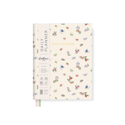 Pink Butterfly Fabric Daily Planner (B6) (14113)
