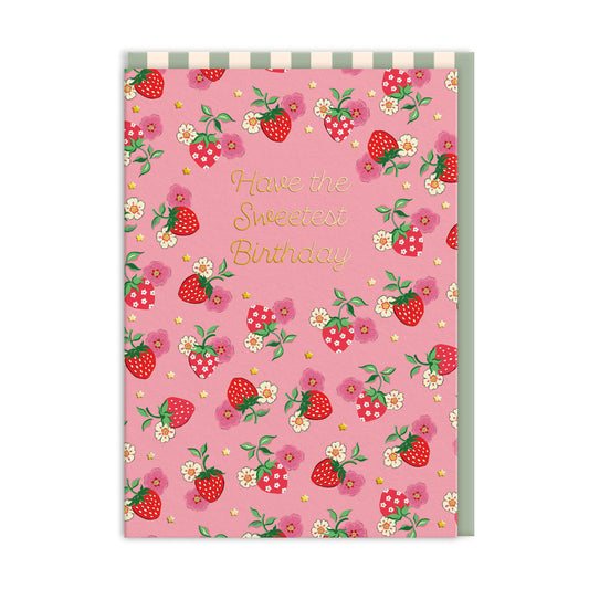 Cath Kidston Sweetest Strawberry Birthday Card (11499)