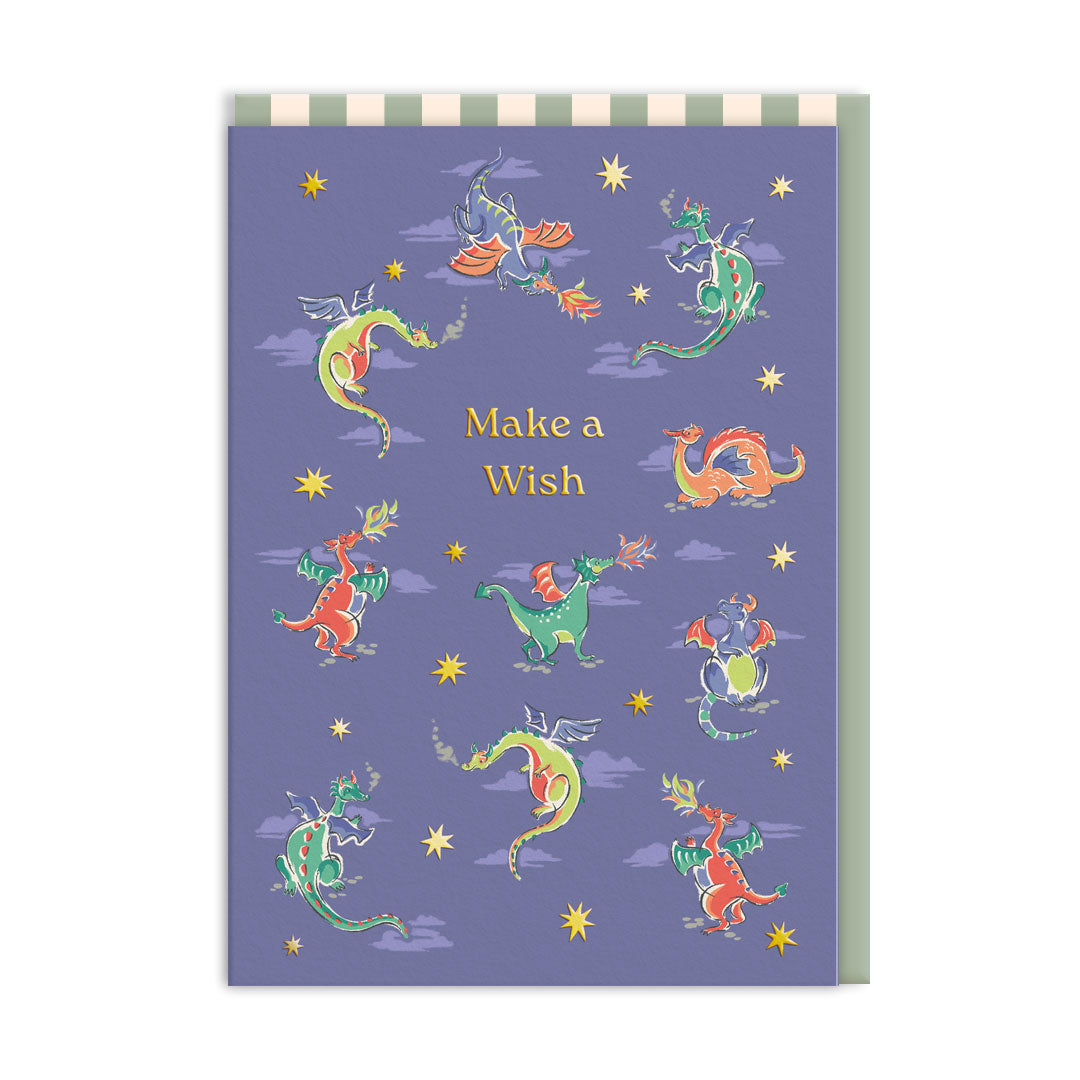 Cath Kidston Make A Wish Dragons Greeting Card (11507)