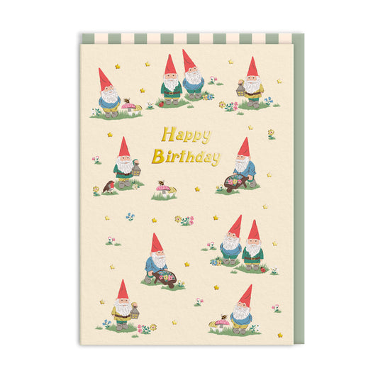 Cath Kidston Gnomes Birthday Card  (11508)