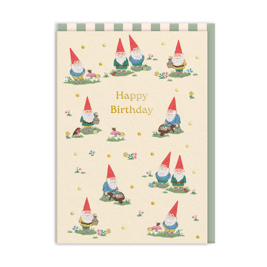 Cath Kidston Gnomes Birthday Card  (11508)