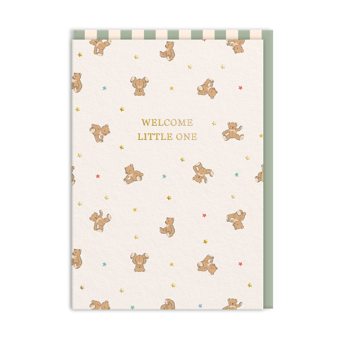 Cath Kidston Welcome Little One Bears Greeting Card (11525)