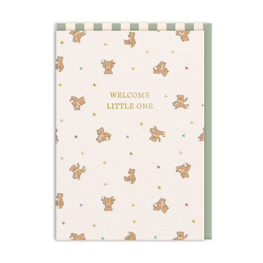 Cath Kidston Welcome Little One Bears Greeting Card (11525)
