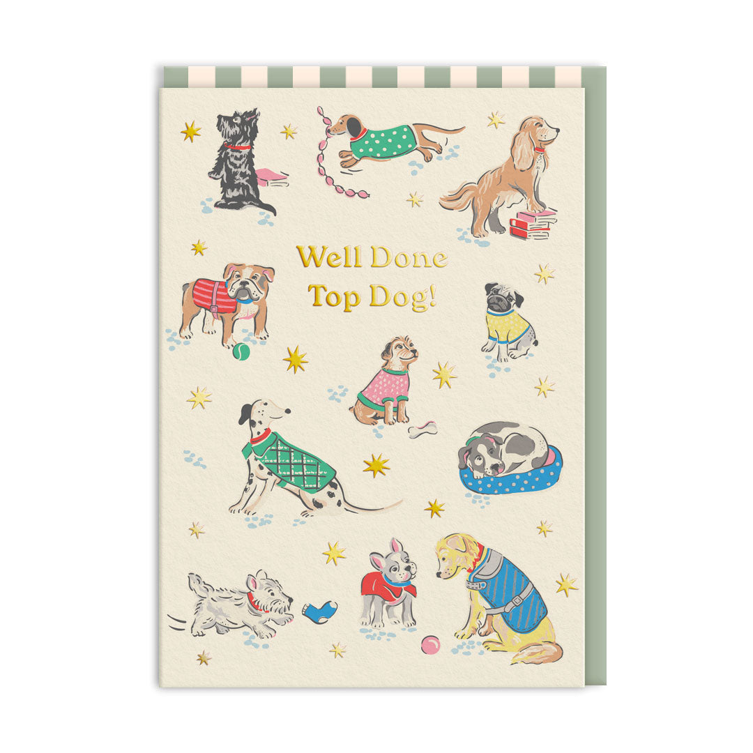 Cath Kidston Top Dog Congratulations Card (11531)