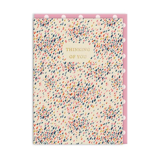 Cath Kidston Raindrops Thinking Of You Greeting Card (11534)