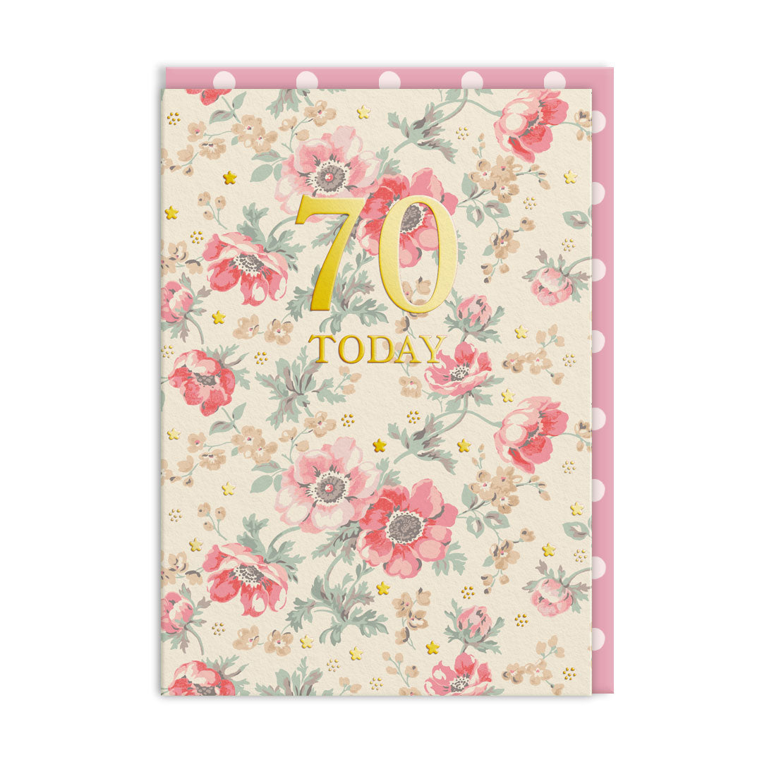 Cath Kidston 70 Today Birthday Card (11668)