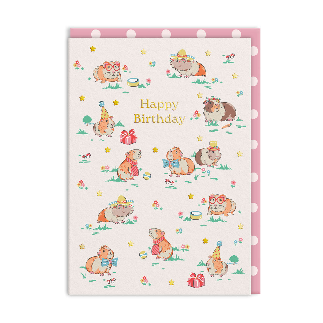 Guinea Pig Party Greeting Card (12504)