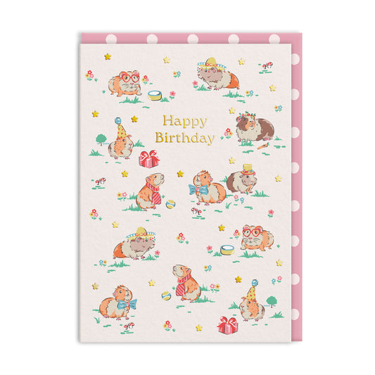 Guniea Pig Party Greeting Card (12504)