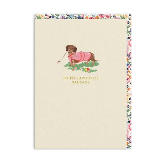 Cath Kidston To My Favourite Sausage Greeting Card (5620)