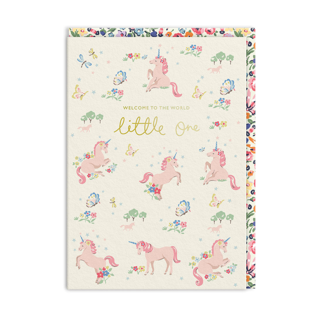 Cath Kidston Hello Little One Unicorn Greeting Card (5751)