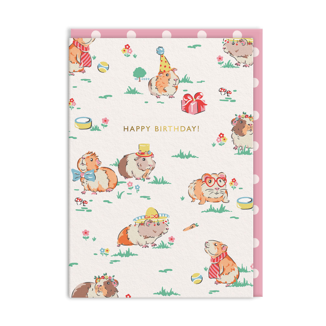 Cath Kidston Guinea Pig Birthday Card (5789)