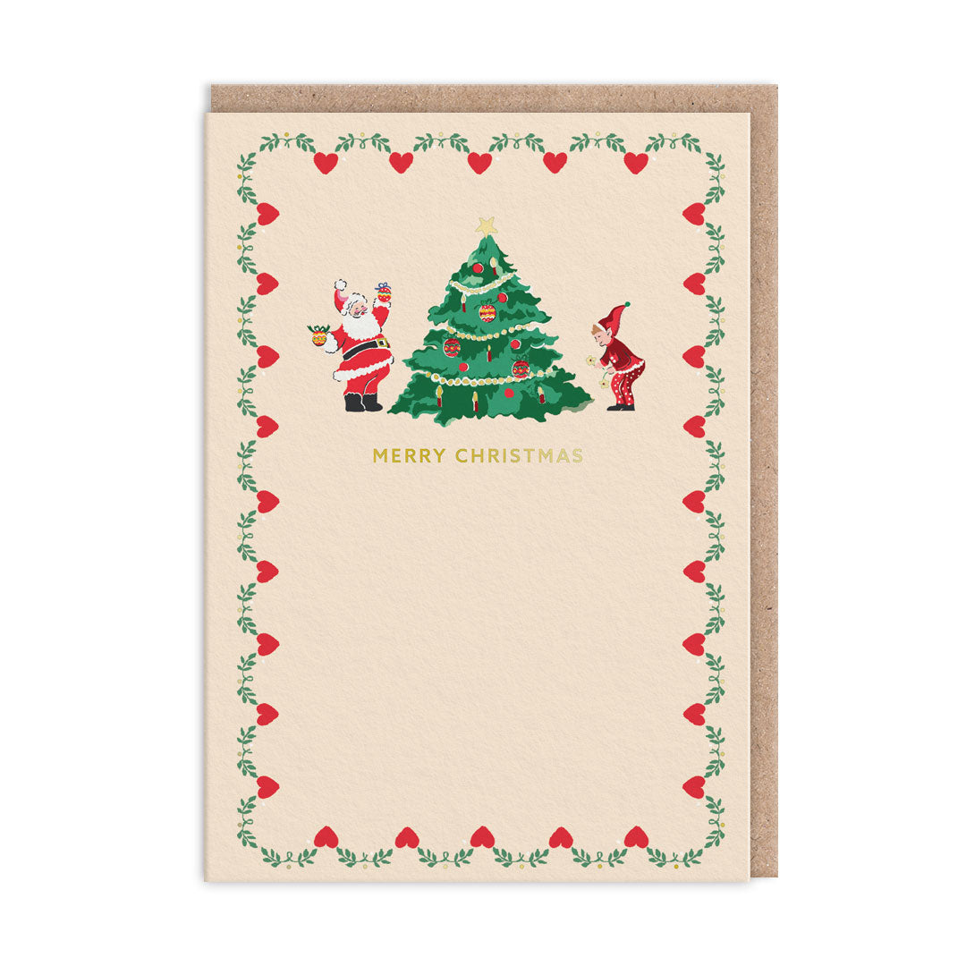 Cath Kidston Santa Christmas Card (9703)