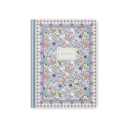 Cream Dreamy Ditsy Check Hardback Notebook (B6) (13171)
