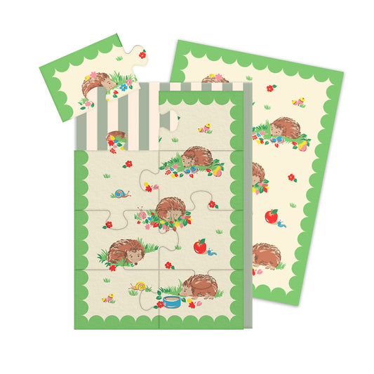 Hedgehog Jigsaw Greeting Card (12960)