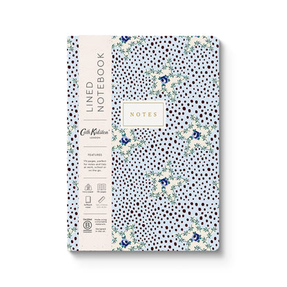 Blue Rose Dots Premium Paperback Notebook (A5) (14375)