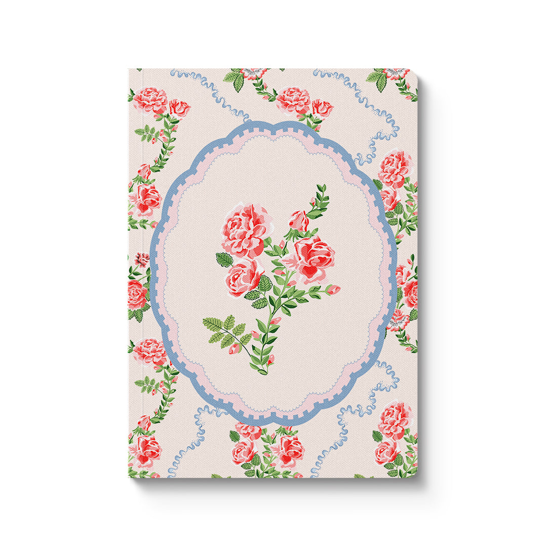 Rose Flutter Vignette Premium Paperback Notebook (A6) (13168)