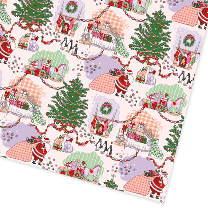 Christmas Repeat Roll Wrap (13522)