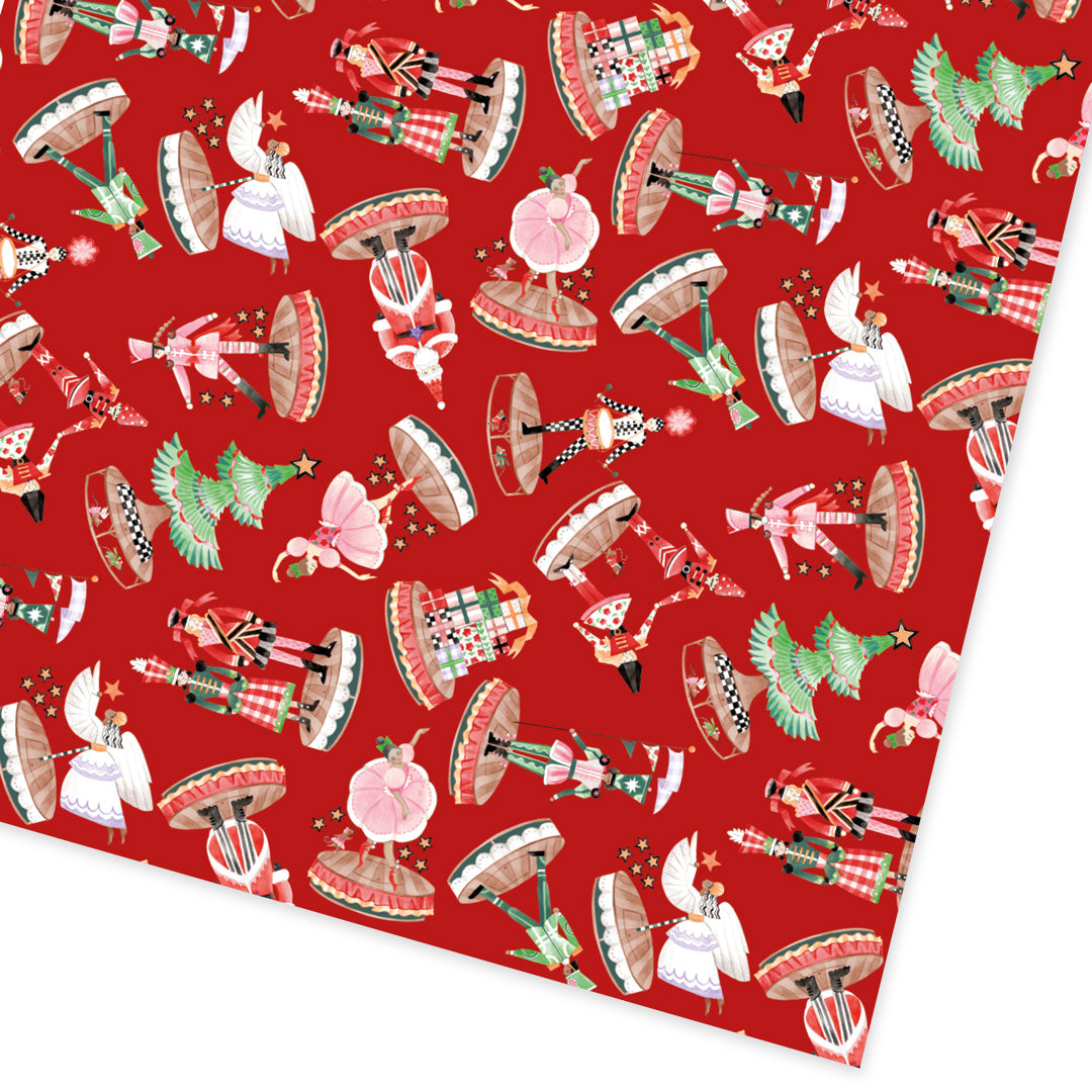 Nutcracker Red Single Roll Wrap (13932)