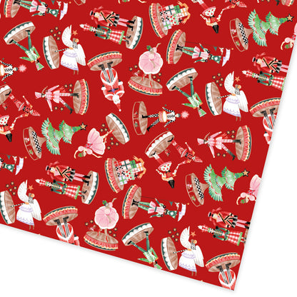 Nutcracker Red Single Roll Wrap (13932)