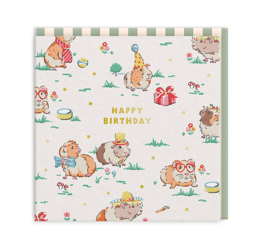 Hamster Mini Square Greeting Card (14267)