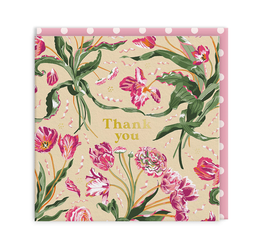 Thank you Mini Square Greeting Card (14277)