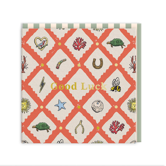 Lucky Charm Mini Square Greeting Card (14290)