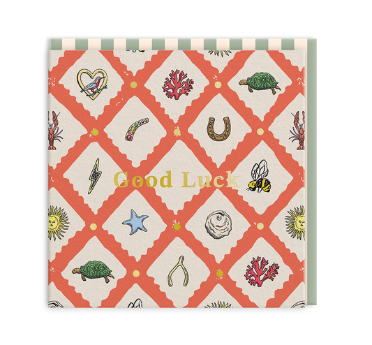 Lucky Charm Mini Square Greeting Card (14290)