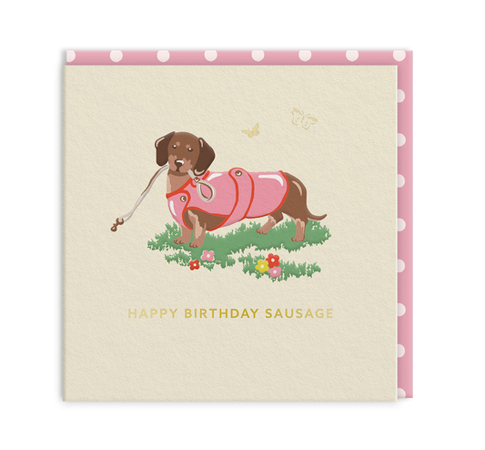 Dachshund Mini Square Greeting Card (14296)