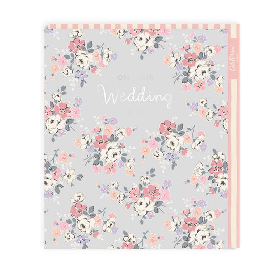 Wedding card designed by Cath Kidston with a floral design.